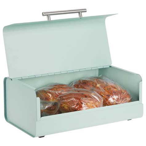 mDesign Metal Kitchen Countertop Bread Box, Home Storage Bin